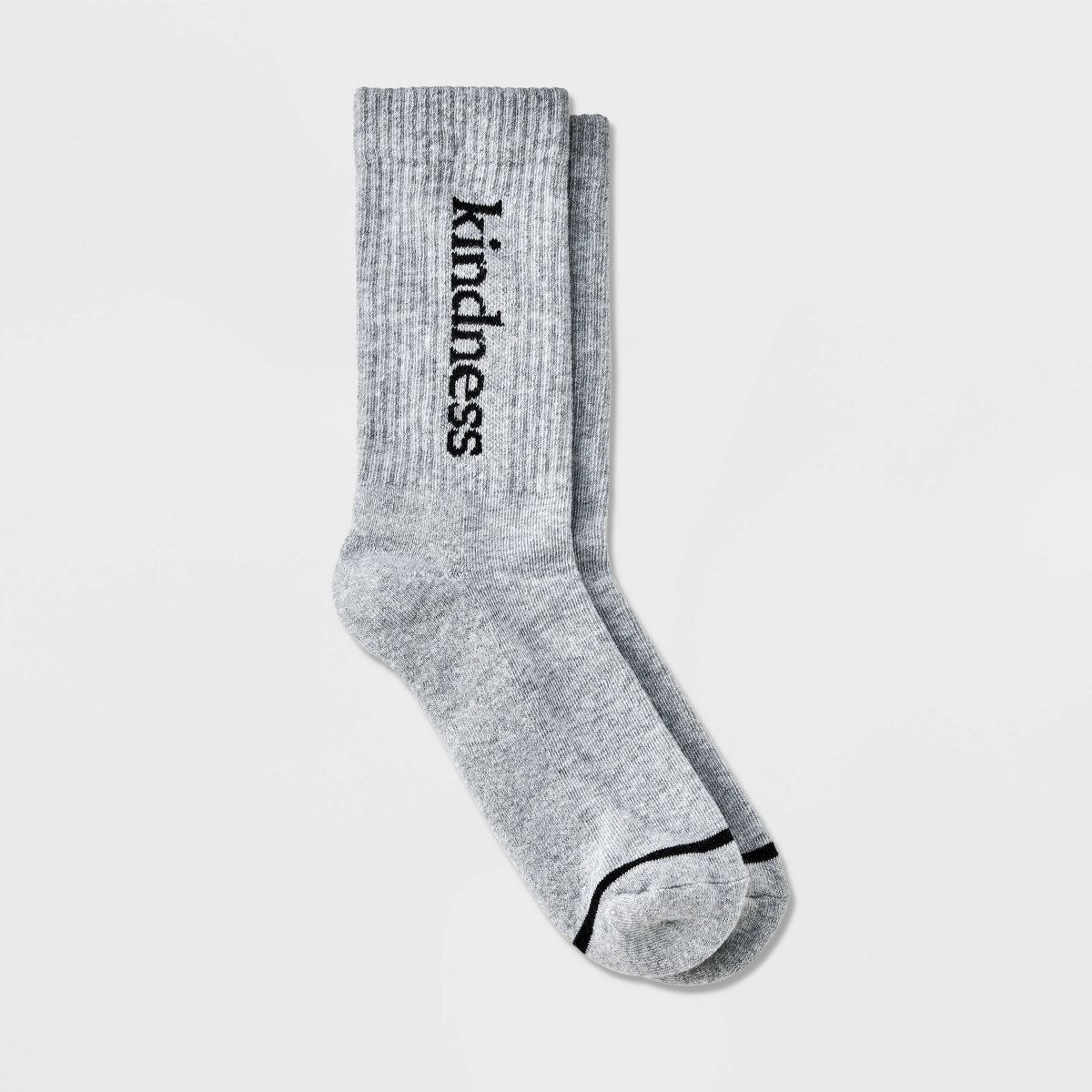 Women's "Kindness" Ribbed Cushioned Crew Socks - Universal Thread™ 4-10 | Target