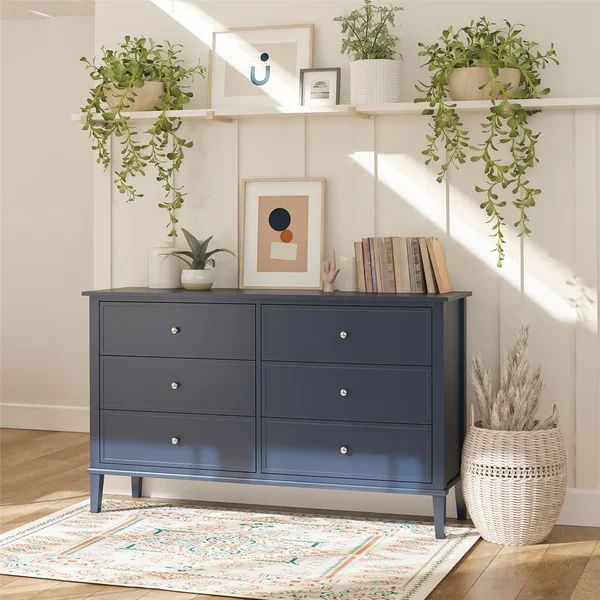 Soderville 6 Drawer 55.3'' W Double Dresser | Wayfair Professional