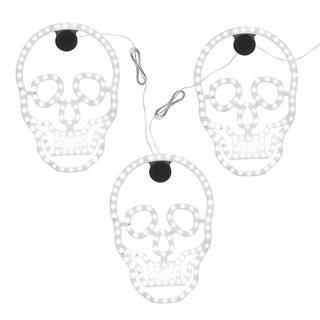 3-Pack 10 in. Twinkling LED Skulls | The Home Depot