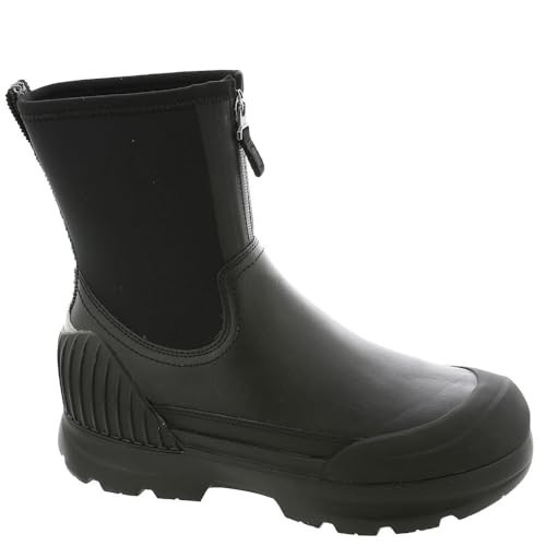 UGG Women's Neumel X Zip Rain Boot, Black, 12 | Amazon (US)