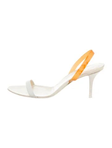 Helmut Lang Leather Slingback Sandals | The Real Real, Inc.