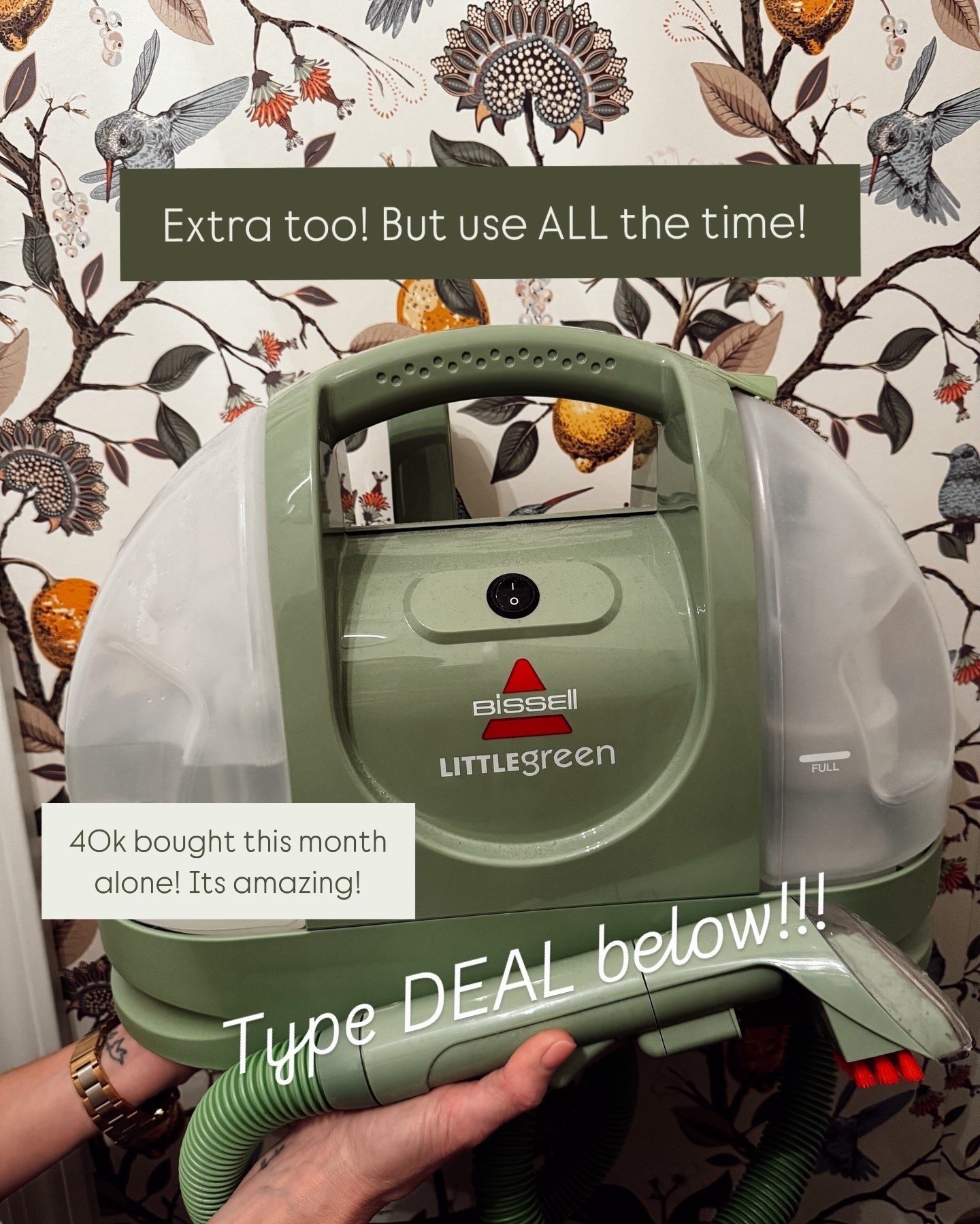 This is probably another most used product in my house. I love it, especially with the fact that I spilled coffee on my chair every morning! Also this beautiful lemon bird wallpaper is on Amazon sale as well $16. Amazing love it. It’s in my laundry room.

#LTKHome #LTKSaleAlert #LTKWatchNow