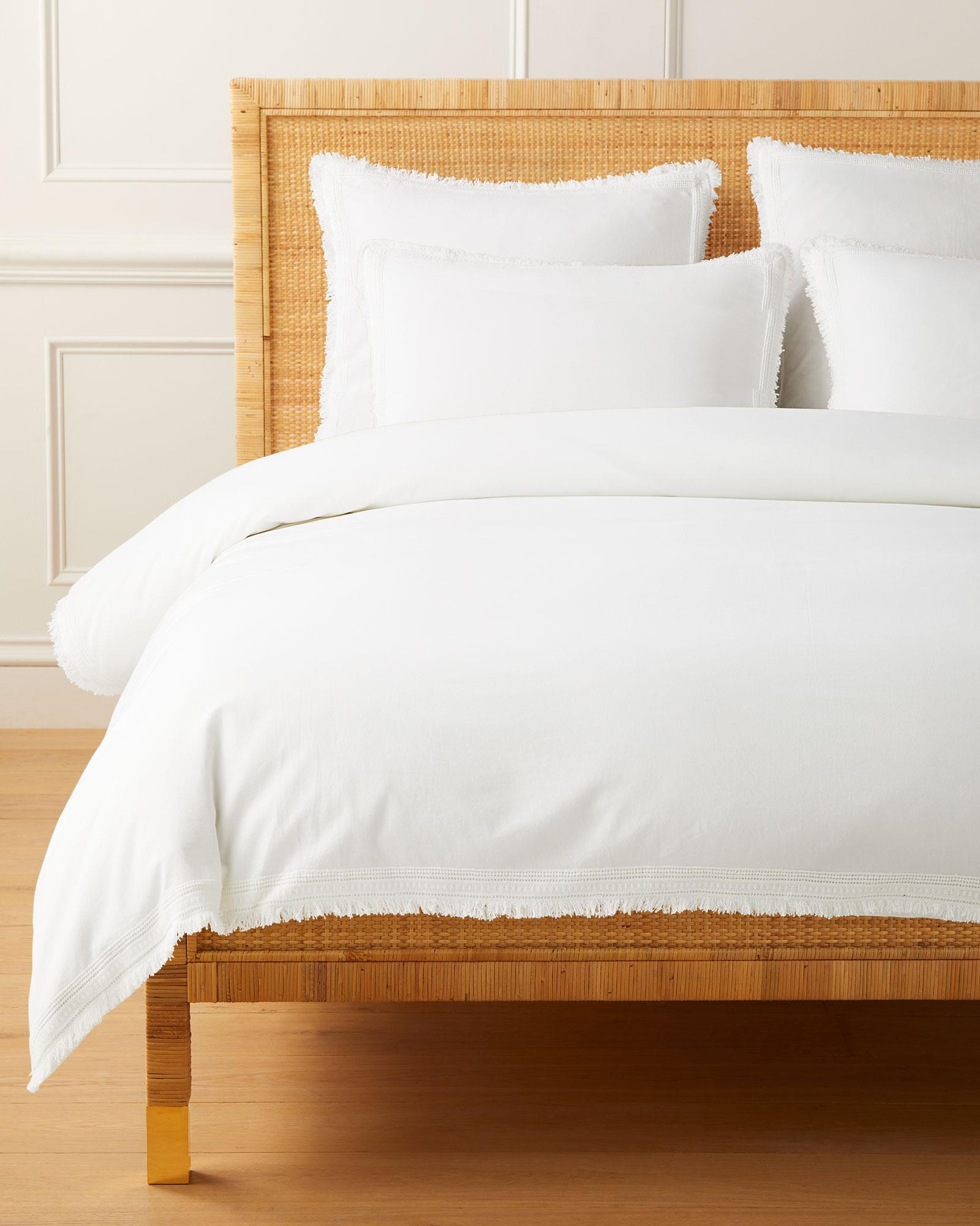 Solana Percale Duvet Cover | Serena and Lily
