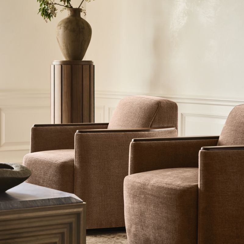 Dunbar Swivel Accent Chair | Crate & Barrel