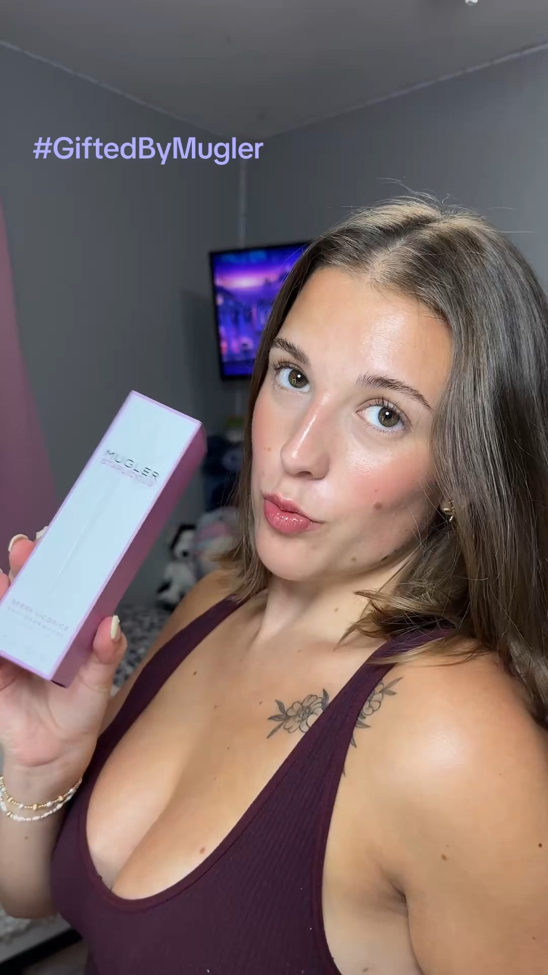 Lovee this new Mugler Starlicious Berry Licorice hair and body mist! #ZFxBerryLicorice #GiftedByMugler @Mugler  #perfume #scent #summer

#LTKselfcare #LTKgrwm #LTKdayinmylife