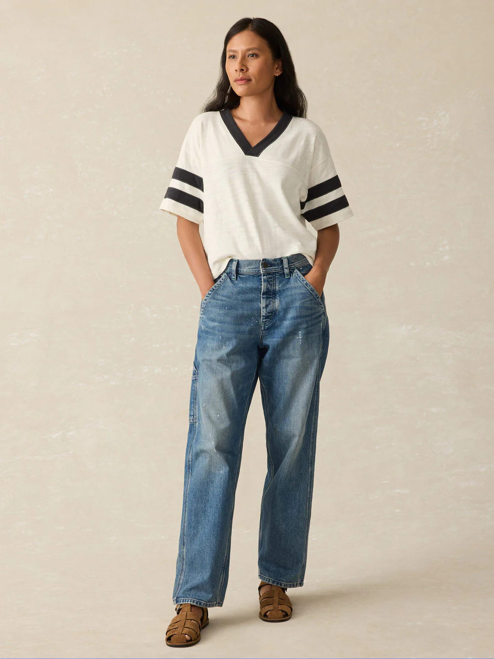 Sport Jersey Varsity Tee | Faherty