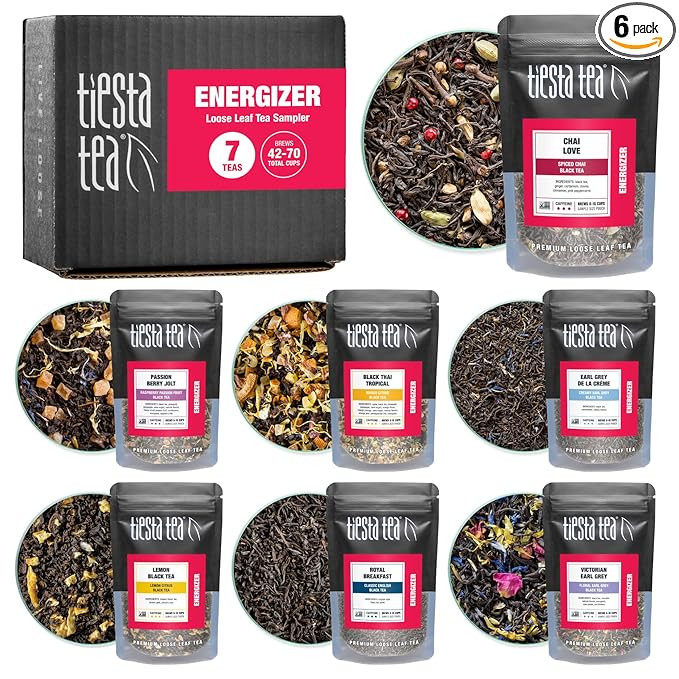 Tiesta Tea - Black Sampler Dry Flight Set, Loose Leaf, High Caffeine, Makes Hot & Iced, Assorted ... | Amazon (US)