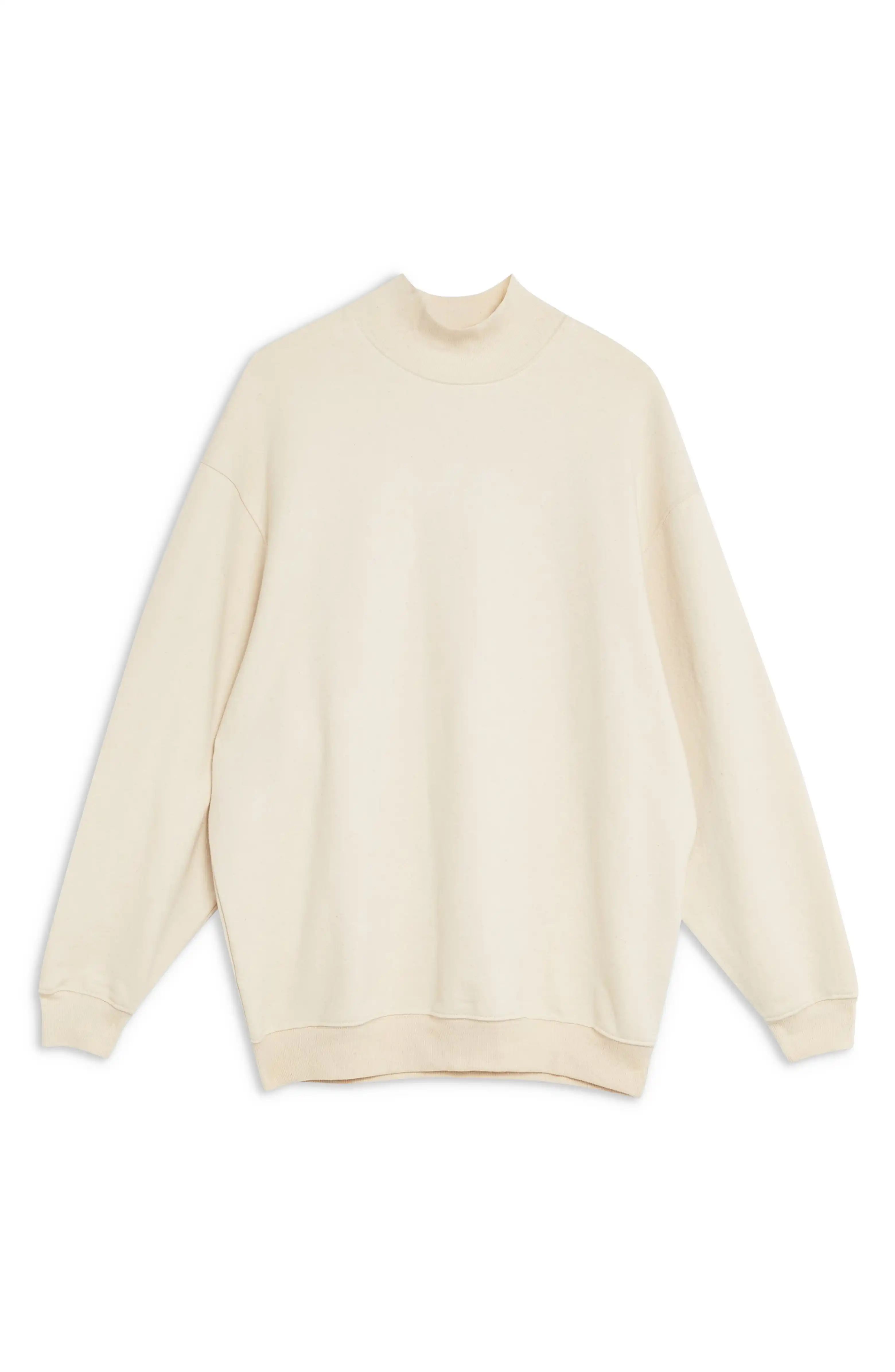 Oversized Mock Neck Sweatshirt | Nordstrom