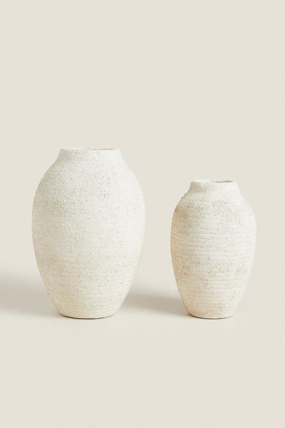ROUGH-EFFECT CERAMIC VASE | Zara US