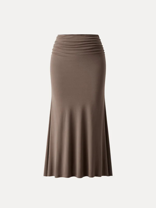 Classic Side Ruched Mermaid Maxi Skirt | OGLmove