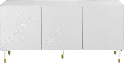 Meridian Furniture Collection Modern | Contemporary Sideboard/Buffet with Gold Tipped Acrylic Leg... | Amazon (US)