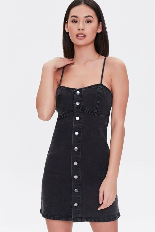 Denim Button-Front Dress | Forever 21 (US)
