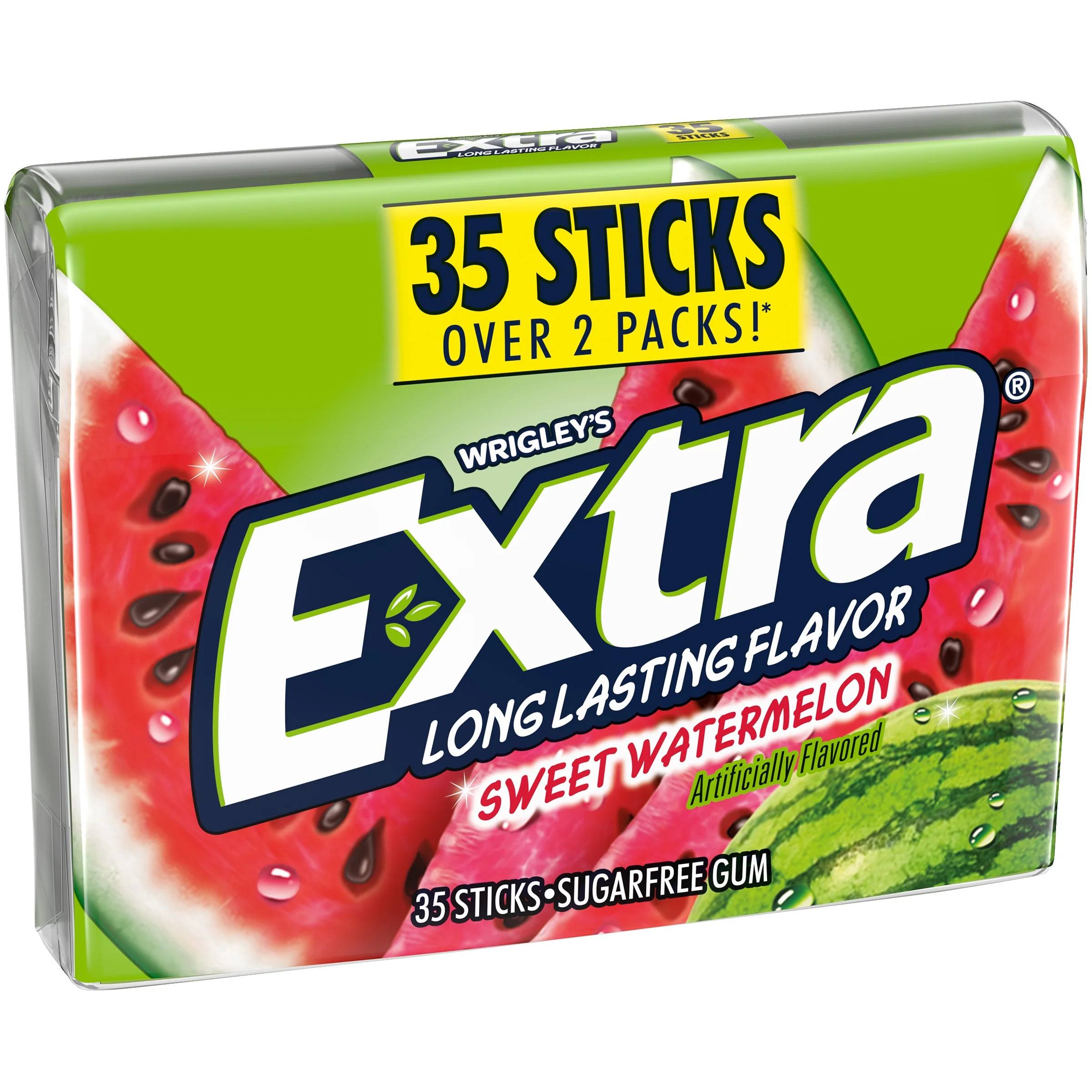 Extra Sweet Watermelon Back To School Sugar Free Chewing Gum - 35 Stick Pack | Walmart (US)