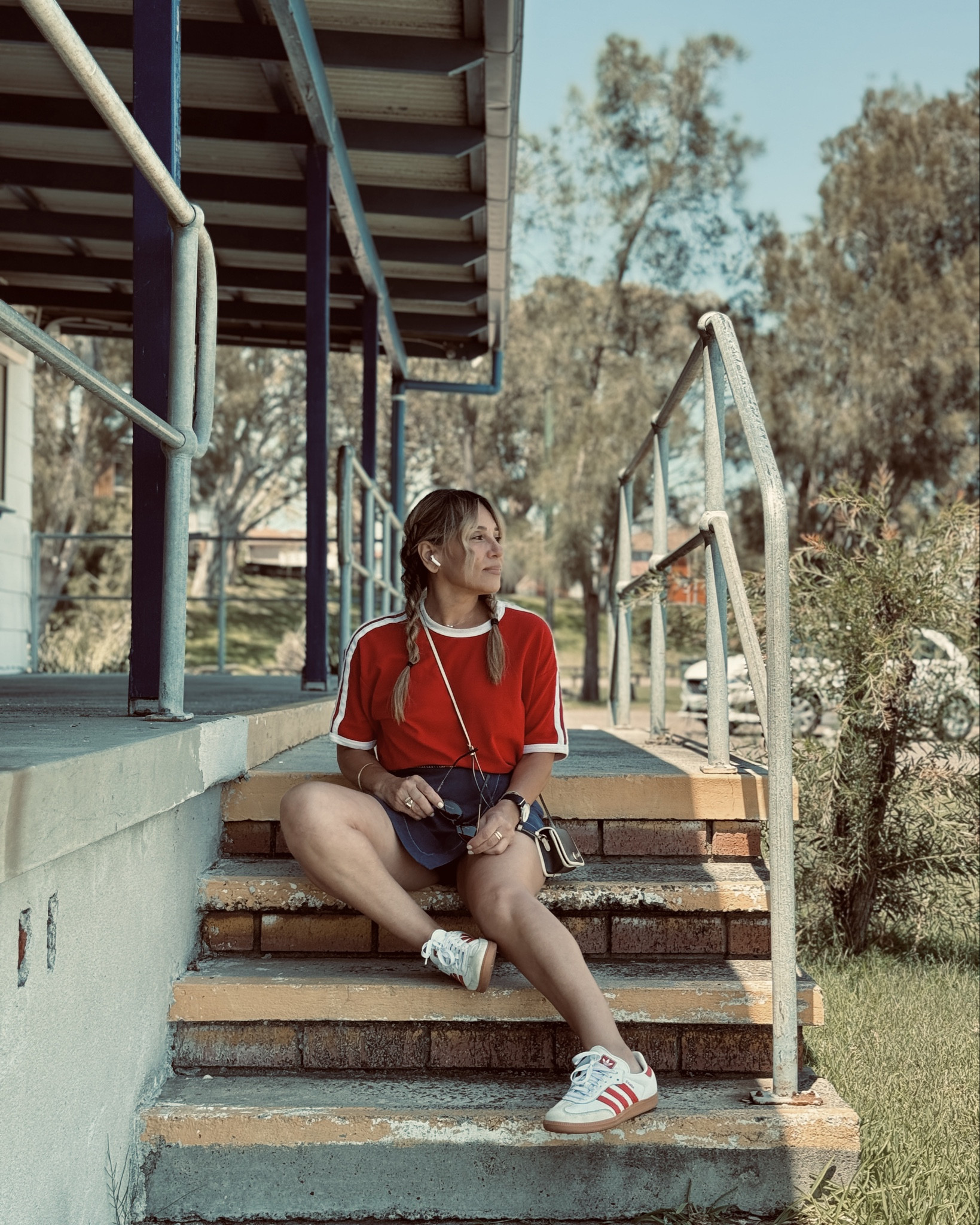 Retro meets coastal 
❤️💙🤍

#LTKOver40 #LTKPetite #LTKootd