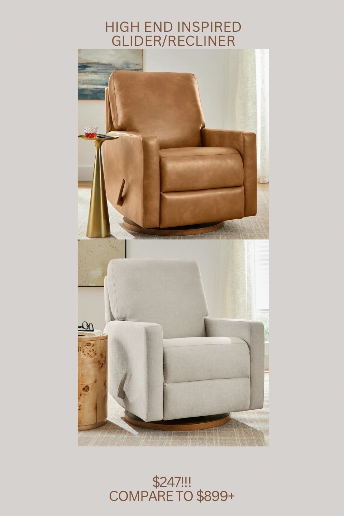 Brand new Walmart glider/recliner!!!!!! I cannnnottt believe the price of this!!! Perfect nursery chair or also pretty enough to have out in living room!! 

#LTKFamily #LTKBaby #LTKKids