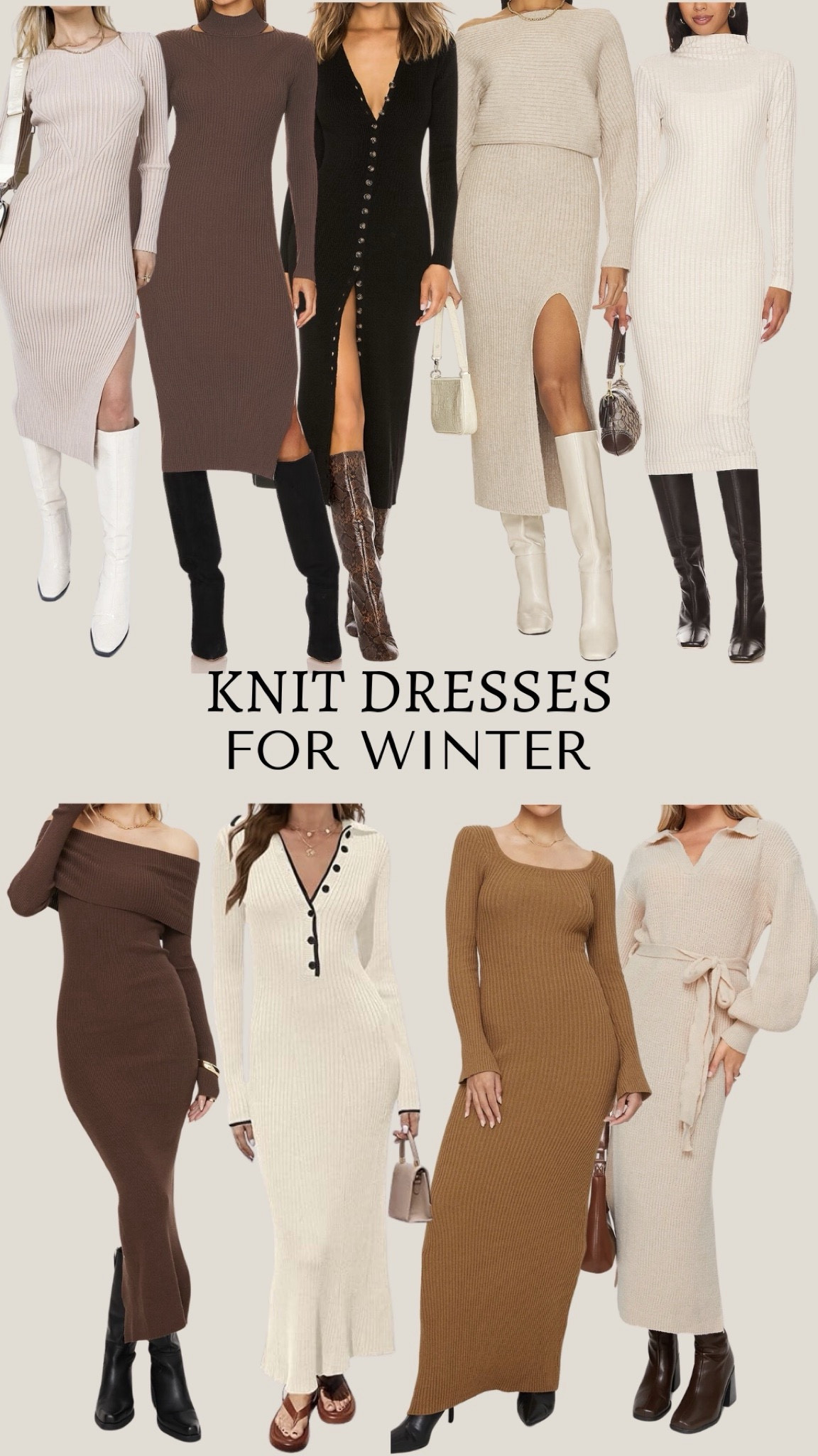 Knit dresses are so comfy and perfect for winter! 

Winter outfit inspo, winter dresses, sweater dress, casual dress

#LTKstyletip #LTKSeasonal #LTKfindsunder100