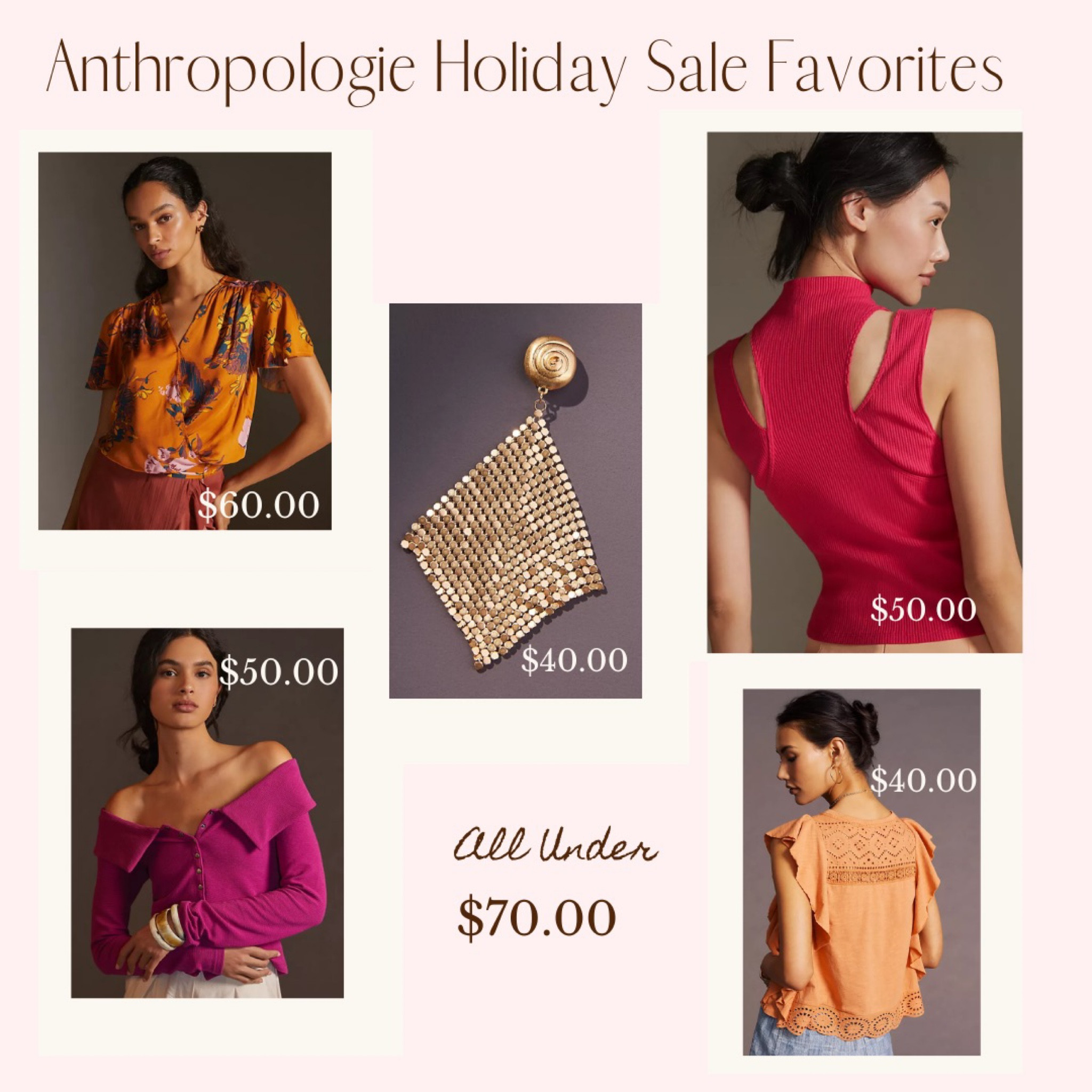 It doesn’t get much better than the @anthropologie Labor Day weekend sale! Grab these finds under $100 while you still have the chance! 
*
*


#LTKSeasonal #LTKsalealert #LTKunder100