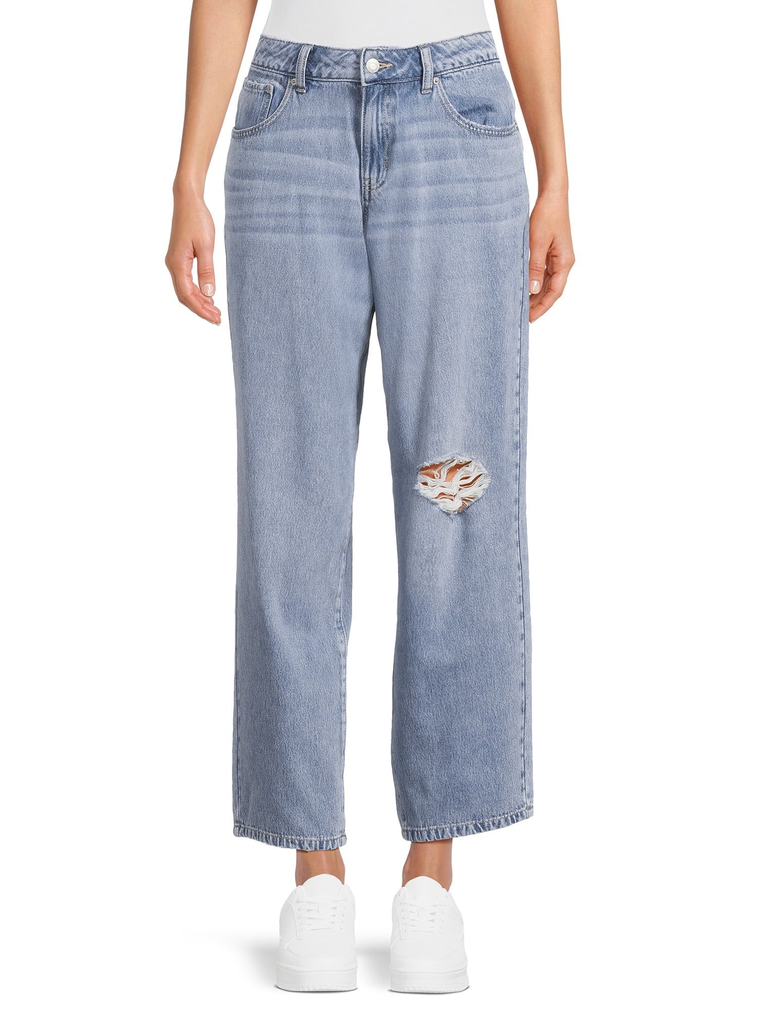 Time and Tru Women’s Low Rise Baggy Jeans, Sizes 2-20 - Walmart.com | Walmart (US)