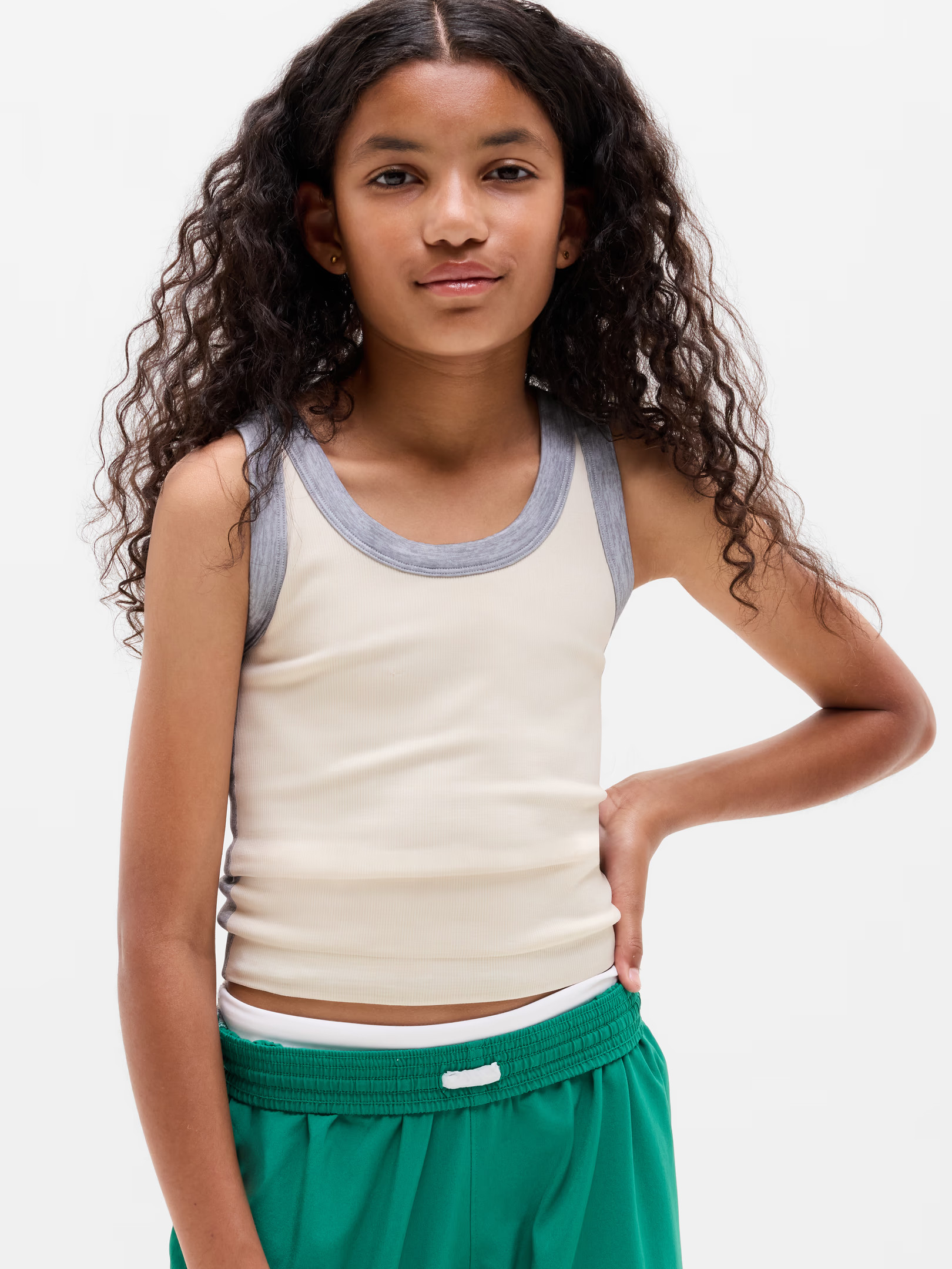 Athleta Girl Rise Above Rib Scoop Tank | Athleta