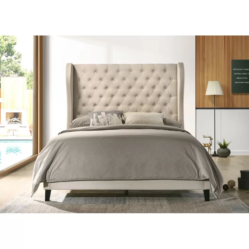 Campanella Tufted Upholstered Low Profile Standard Bed | Wayfair North America