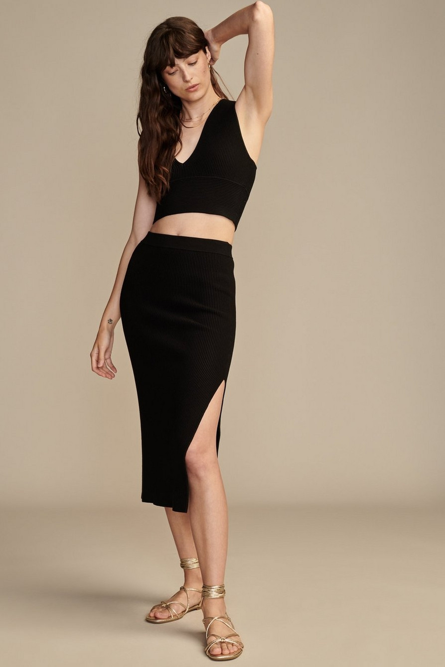 RIB MIDI SKIRT | Lucky Brand