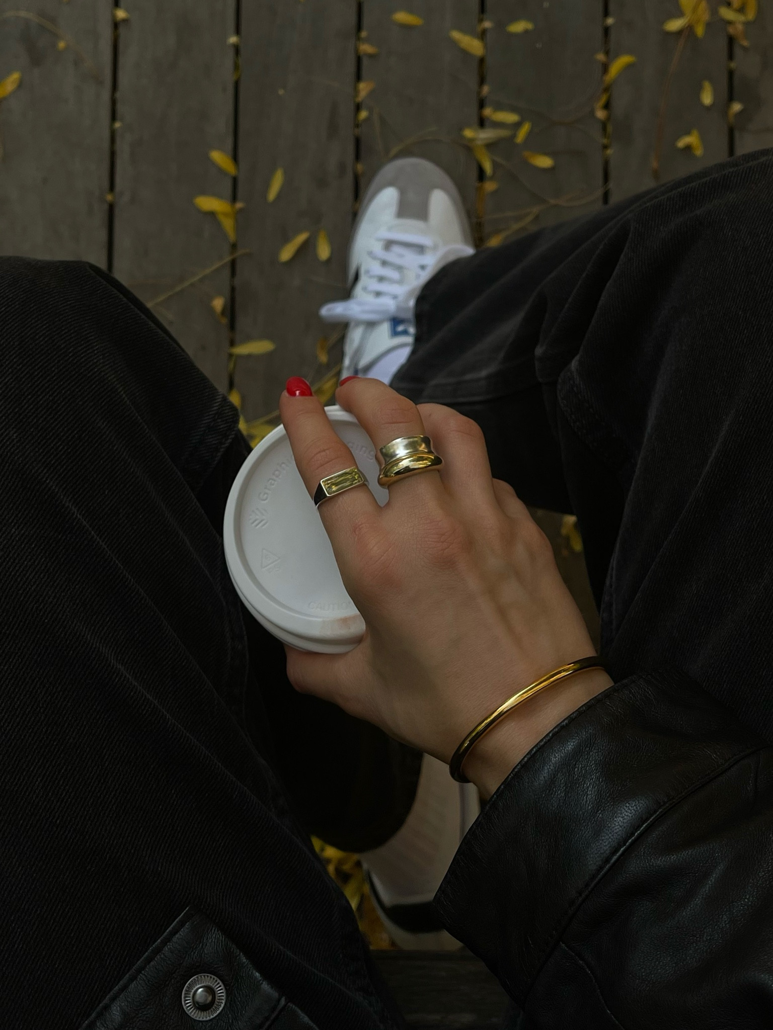 Wearing Able jewelry! I love the two toned look :) you can use my code ANASTASIA15 for a little discount. 