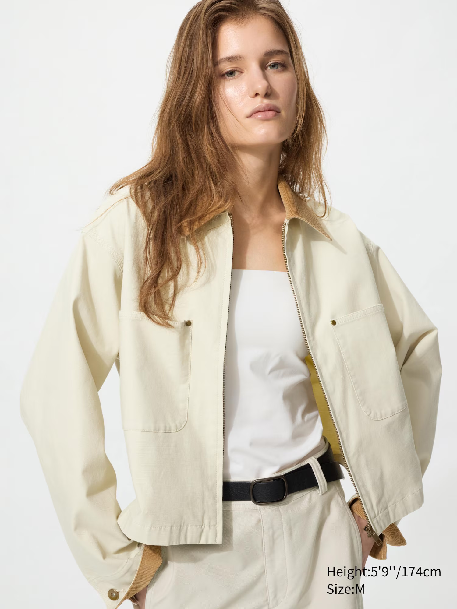 UNIQLO Women's Zip-Up Short Jacket, Dark Brown, XL | UNIQLO (US)