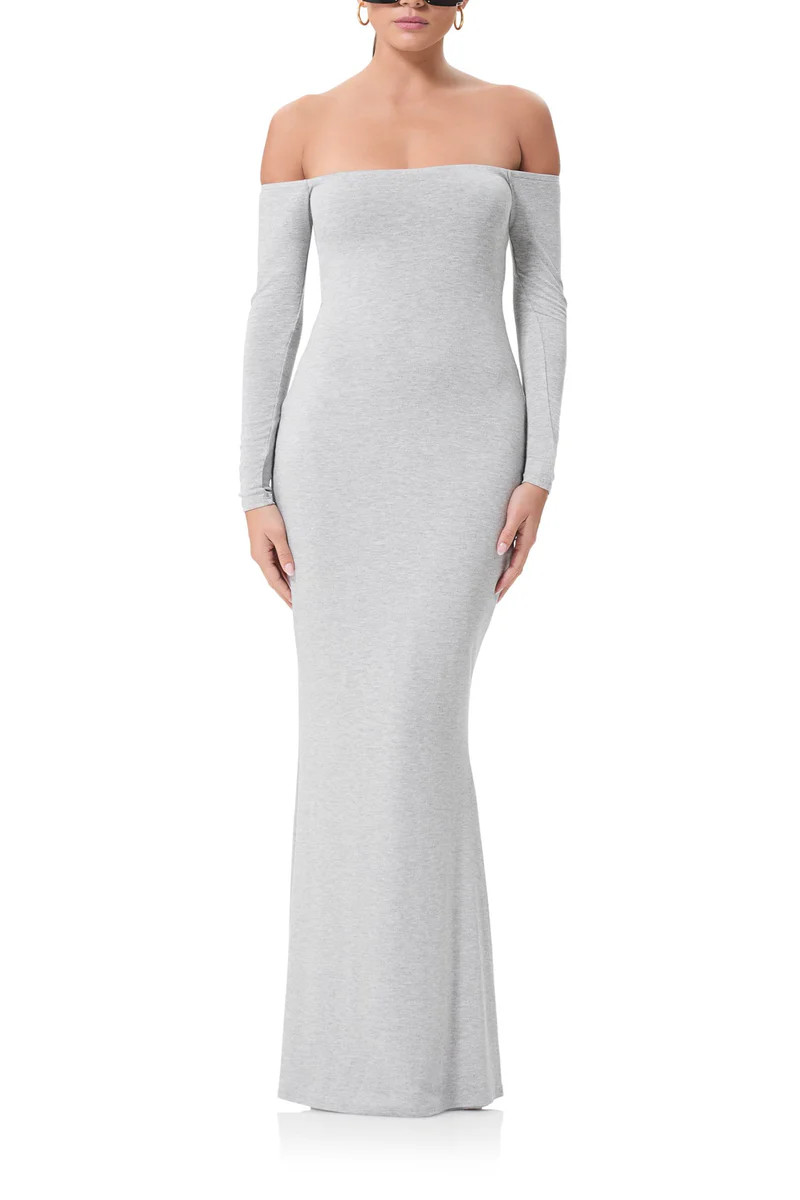 Mickey Maxi Dress - Heather Grey | ShopAFRM