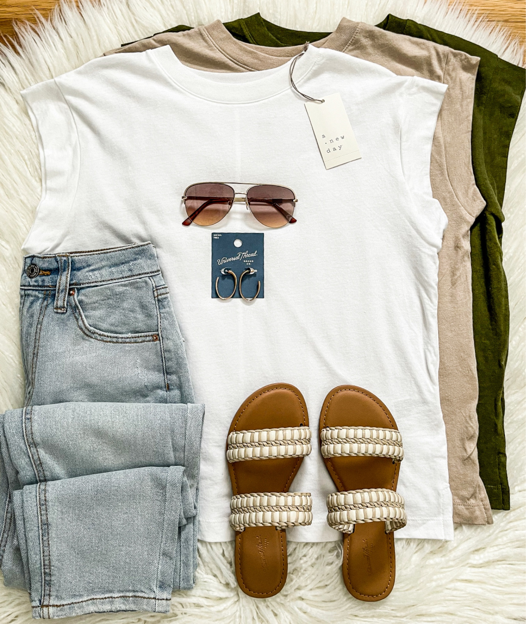 Happy Sunday Friends!  Sharing these Extended Shoulder Tees with you today!  They are $10 and come in 10 color options! They go with EVERYTHING… dress them up or down!  Paired them with these new Wild Fable jeans & sandals for a casual look!  Everything here is linked!  Be sure to check out my stories today for all the new Target arrivals! Have a great day!

#LTKstyletip #LTKshoecrush #LTKunder50