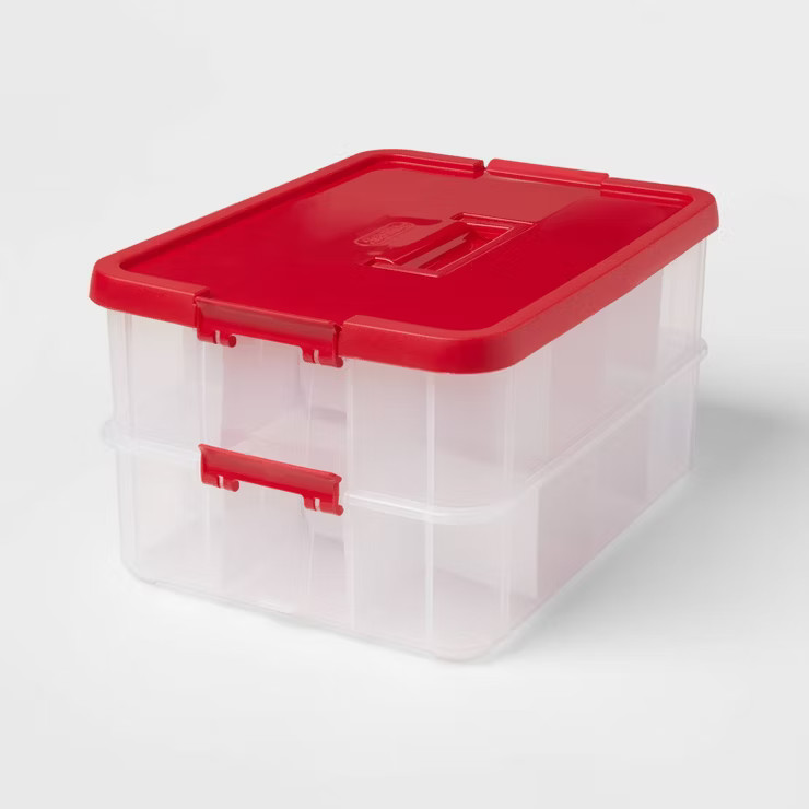 24ct Stack and Carry 2 Layer Ornament Box - Brightroom™ | Target