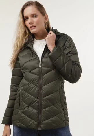 Jaqueta Puffer Facinelli by MOONCITY Bolsos Verde | Dafiti (BR)