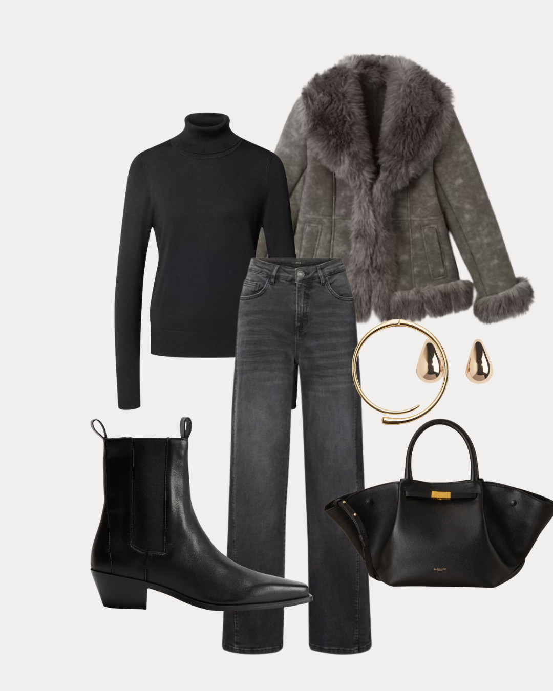 Lederjacke mit Fell - Herbst/Winter Outfit  

 #LTKwinter #LTKstyletip #LTKautumn