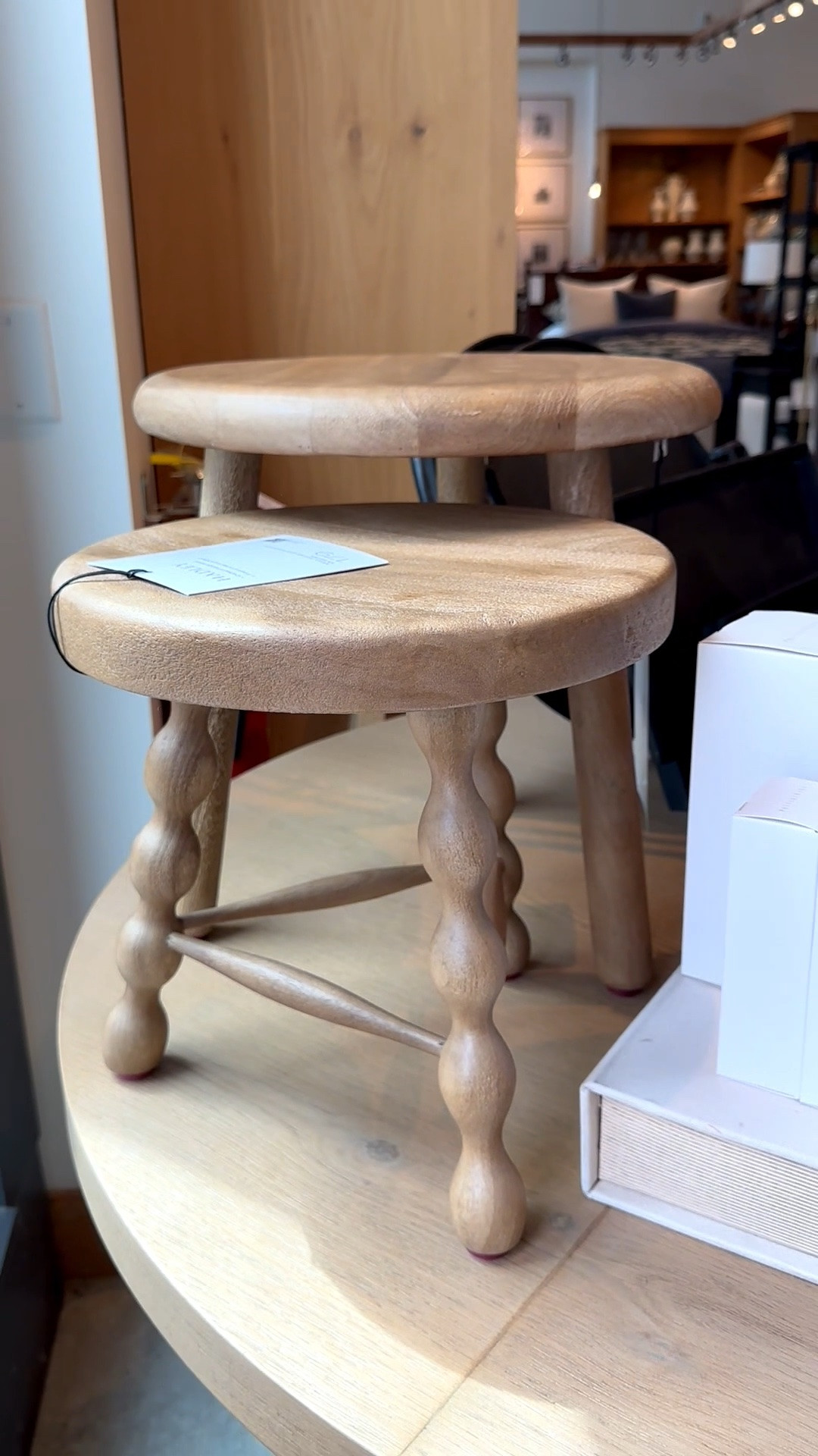 Wooden stools at a lower price! Love the turned legs and the nesting. Buy one or as a set. @Pottery Barn

#LTKHome #LTKSaleAlert #LTKstorytime