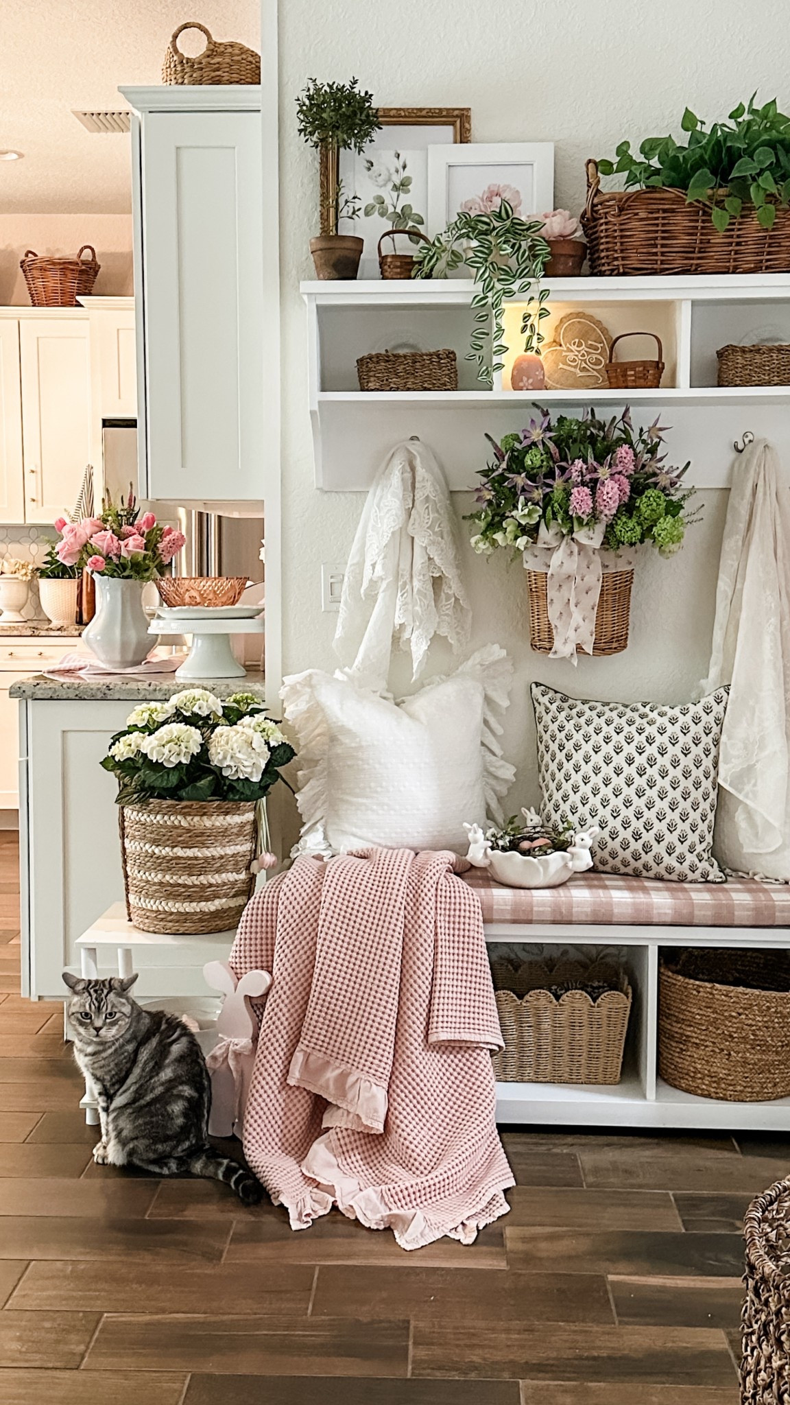 Spring bench corner inspiration 🌷🩷
Flowers and soft prints for a cozy corner 

#LTKSaleAlert #LTKSeasonal #LTKHome