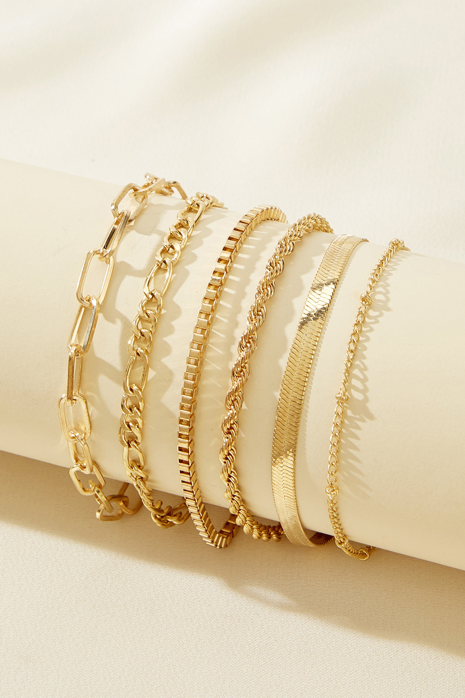 Full Circle Gold-Tone Bracelet Set | Cupshe US