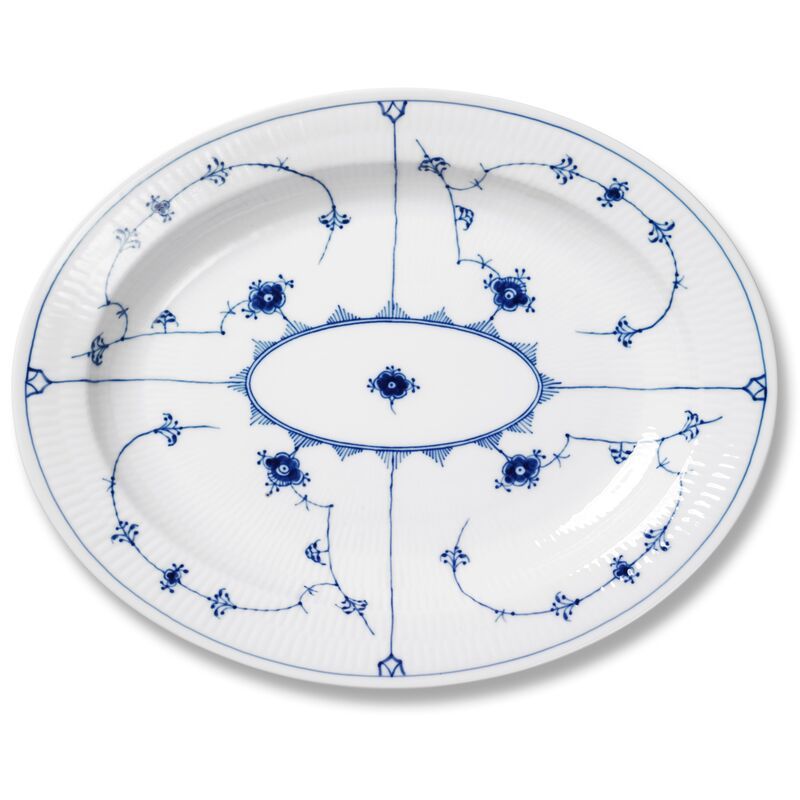 Blue Plain Oval Platter, Large | One Kings Lane