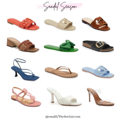 Spring and Summer Sandals . Resort Sandals. 

#LTKSeasonal #LTKshoecrush #LTKfindsunder100