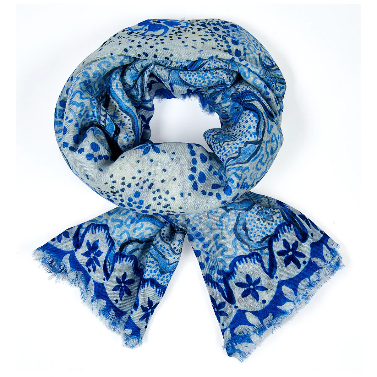 Indigo Botanica Trellis Scarf | ASHA by ADM