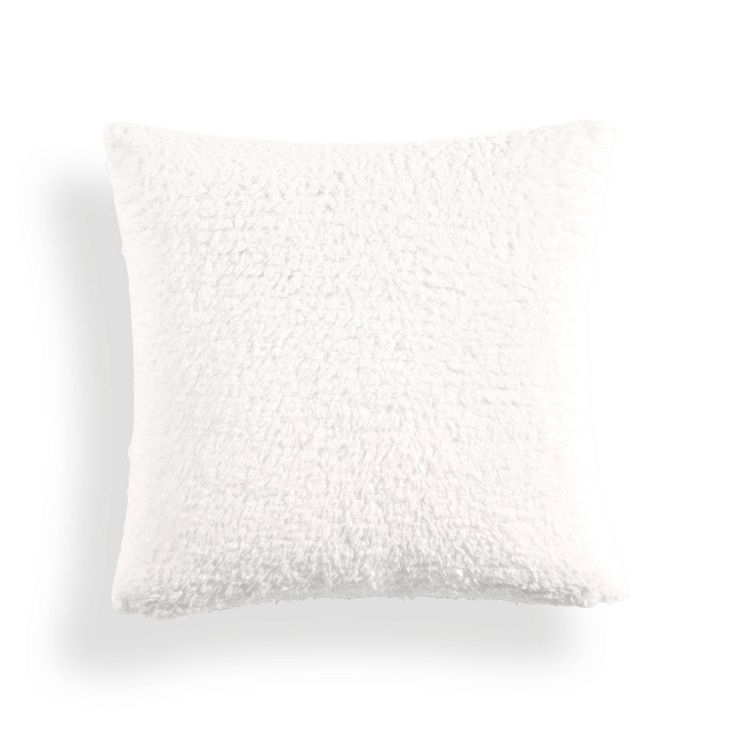 20"x20" Oversize Cozy Soft Reversible Faux Shearling Family-Friendly Square Pillow Cover - Lush D... | Target