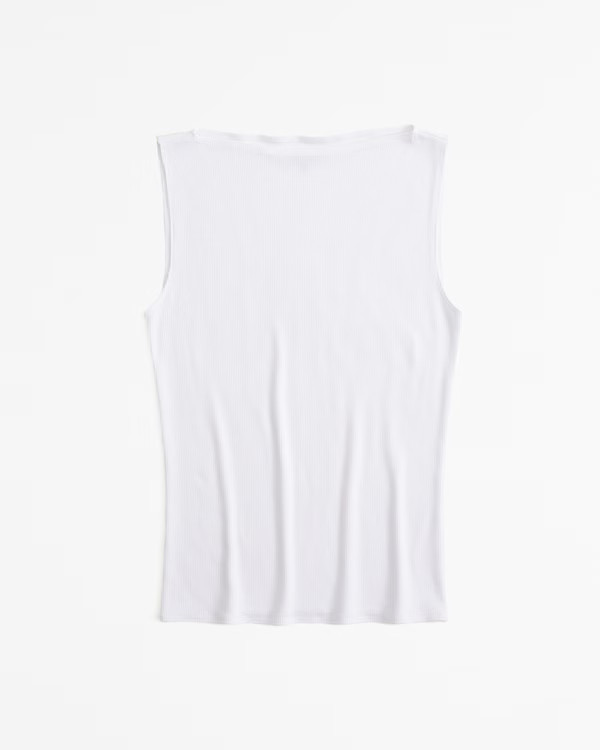 Featherweight Rib Slash Top | Abercrombie & Fitch (US)