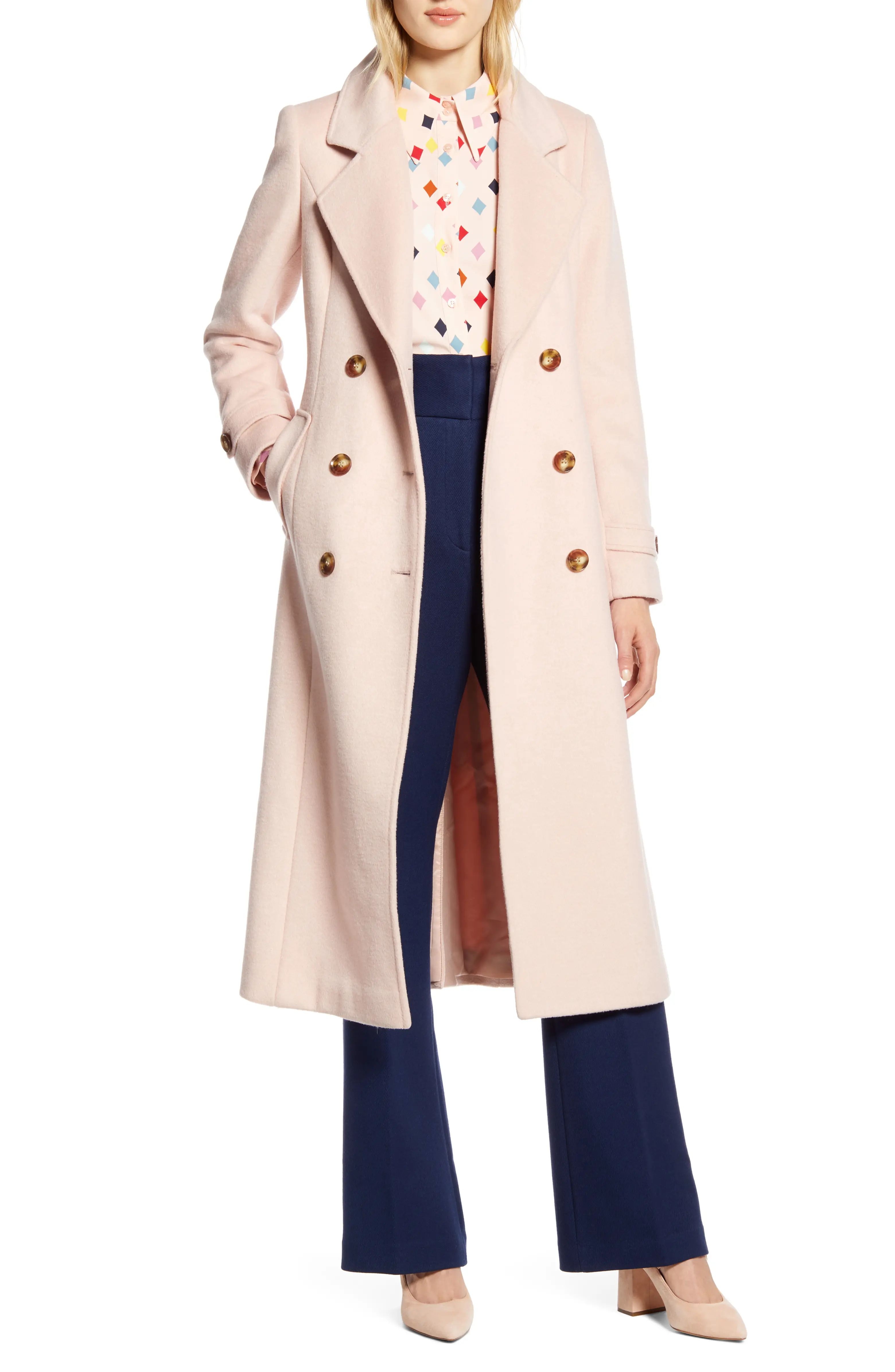 x Atlantic-Pacific Long Wool Blend Trench Coat | Nordstrom