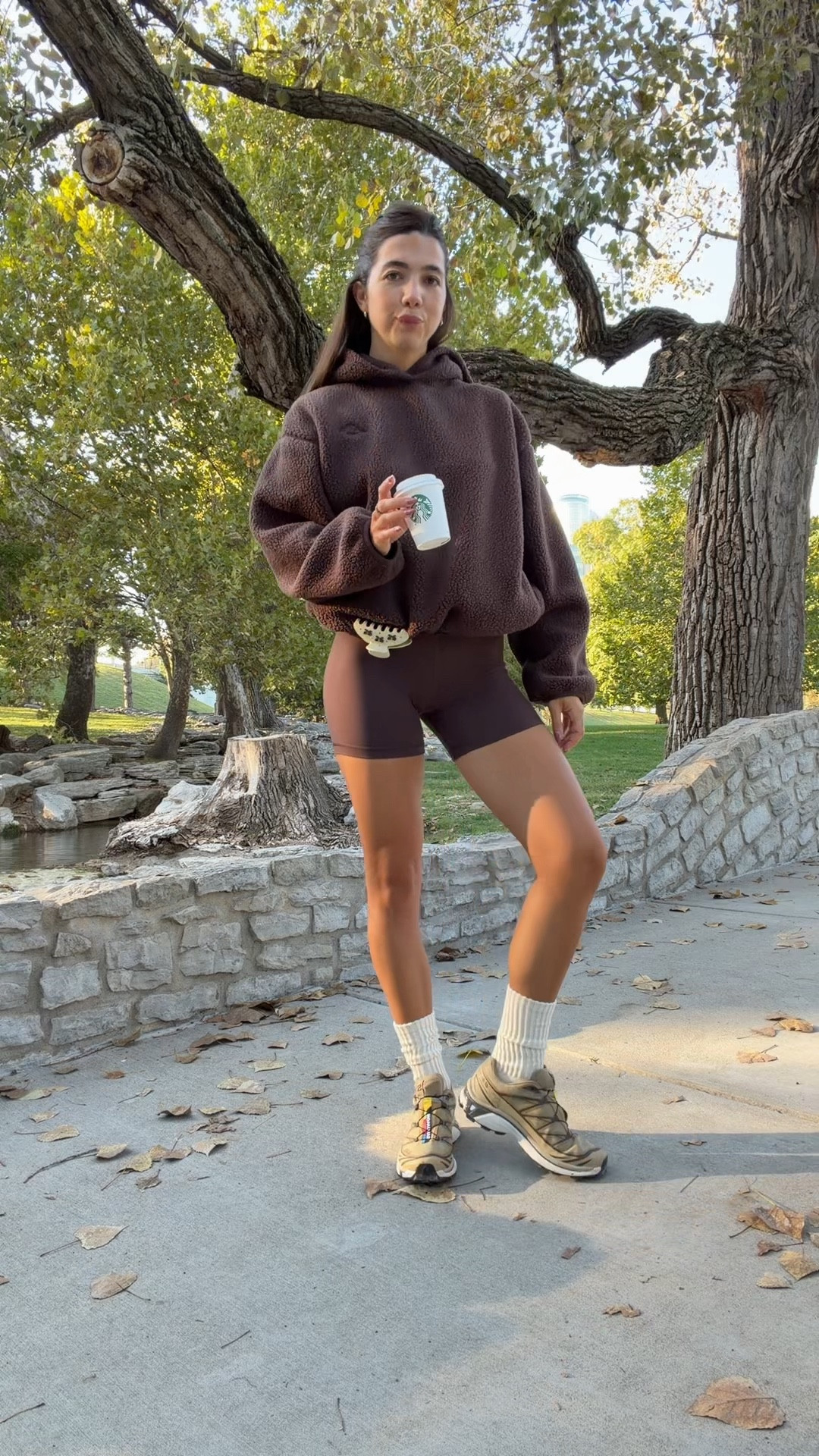 Fall outfit! M in hoodie and 4 in shorts! TTS shoes ! These shorts are in Aritzia rich mocha brown but sold out so I linked their other brown! 

#LTKActive #LTKStyleTip #LTKSeasonal