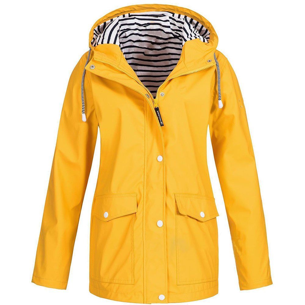 oiangi Rain Jackets For Women Waterproof Outdoor Plus Size Waterproof Hooded Raincoat | Walmart (US)