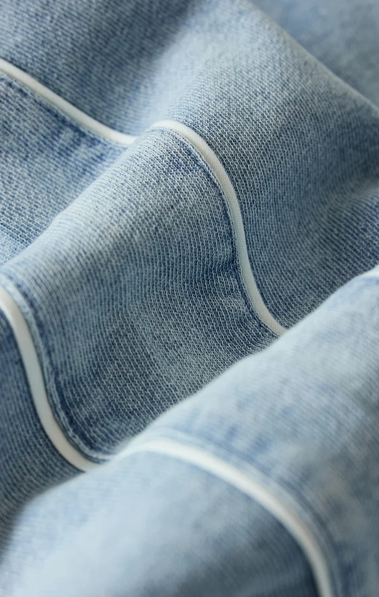 Sport Stripe Boyfriend Knit Denim Sweatshirt | Z Supply