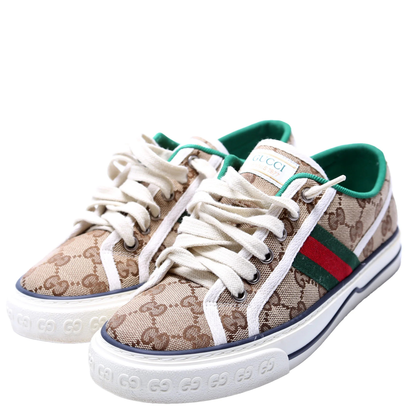 Tennis 1977 Sneakers Size 37 Beige/Green | Keeks Designer Handbags