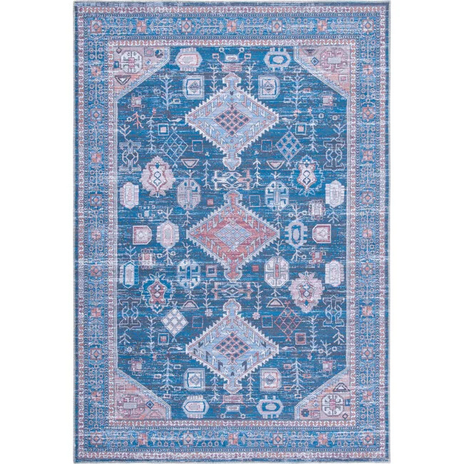 Safavieh | Serapi Machine Washable Rug, Deep Blue Multi | Maisonette | Maisonette