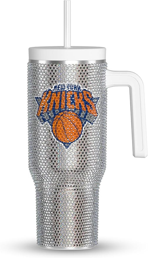 Hydrapeak x NBA Officially Licensed New York Knicks Voyager 40 oz Stainless Steel Bling Tumbler w... | Amazon (US)