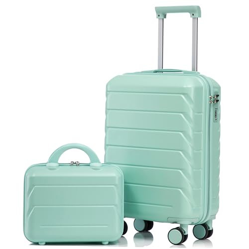 Hardshell Luggage, Lightweight ABS Suitcase with Spinner Wheels, 20/14 Inch | Amazon (US)