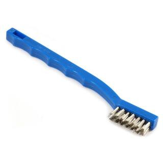 7-1/4 in. Stainless-Steel Plastic Handled Wire Brush | The Home Depot