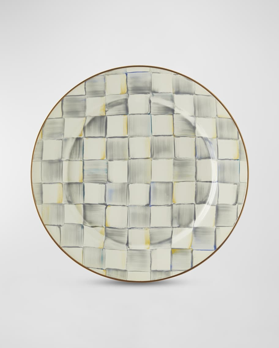 MacKenzie-Childs Sterling Check Charger Plate | Neiman Marcus